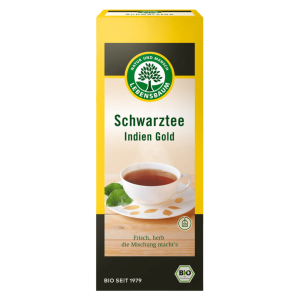 Lebensbaum Bio Indien Gold Schwarztee Beutel