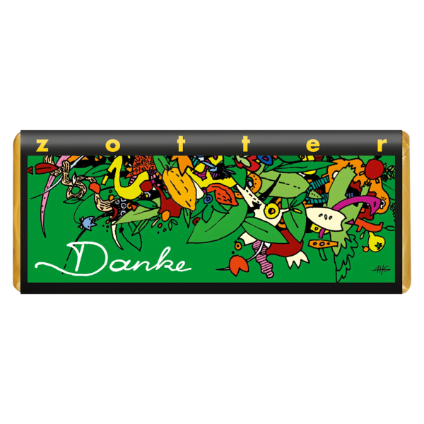 Zotter Bio Danke - Marzipan und Mandeln