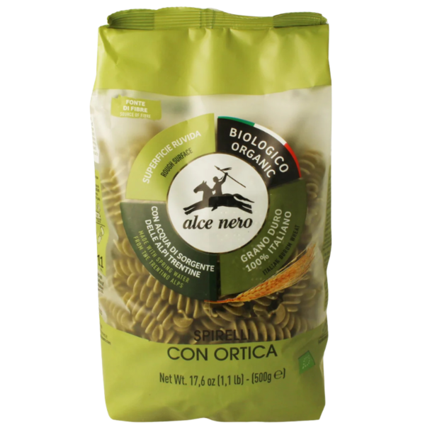 Alce Nero Bio Spirelli mit Brennnesseln, 500g