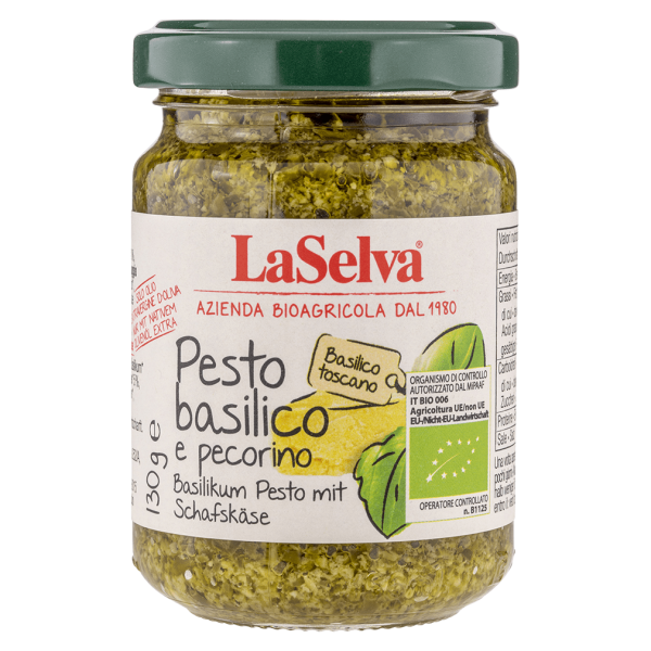 LaSelva Bio Basilikum Pesto mit Pecorino