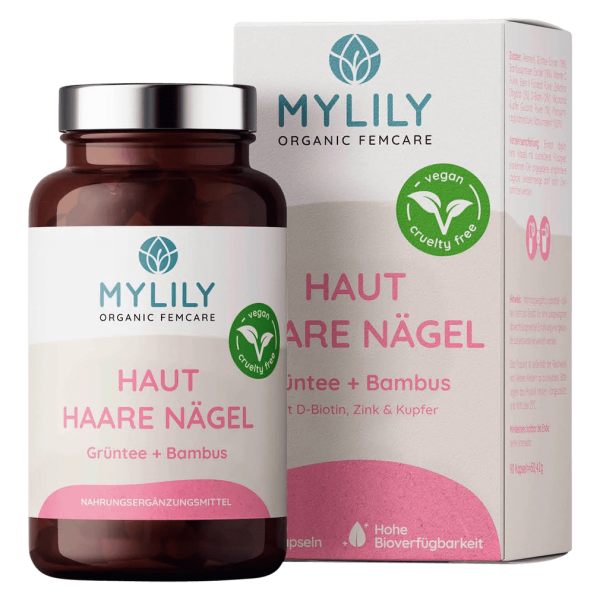 Mylily Haut Haare Nägel, mit Grüntee &amp; Bambus MHD 31.10.24