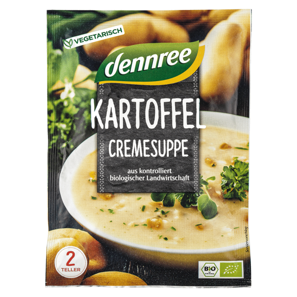 dennree Bio Kartoffel Cremesuppe MHD 30.04.2023