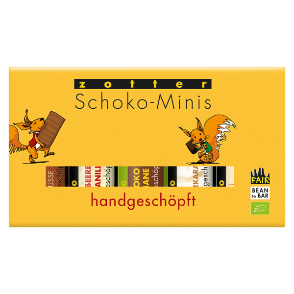Zotter Bio Handgeschöpfte Schoko-Minis, 5 Sorten