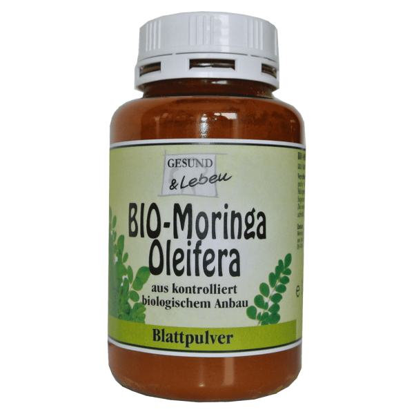Gesund &amp; Leben Bio Moringa Oleifera Blattpulver MHD 31.01.2023
