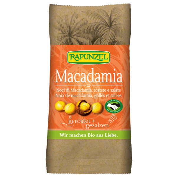 Rapunzel Bio Macadamia Nusskerne geröstet, gesalzen