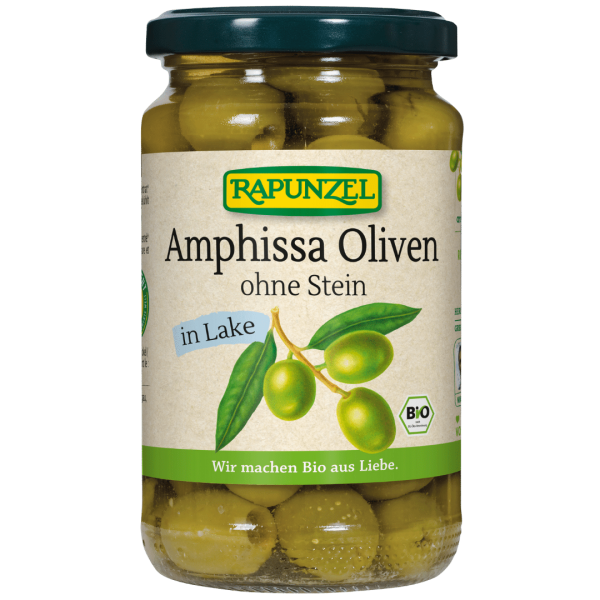 Rapunzel Bio Oliven Amphissa grün, ohne Stein in Lake