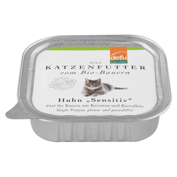 defu Bio Katzenfutter Paté Huhn