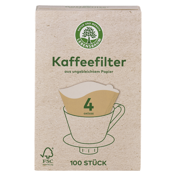 Lebensbaum Kaffeefilter Größe 4