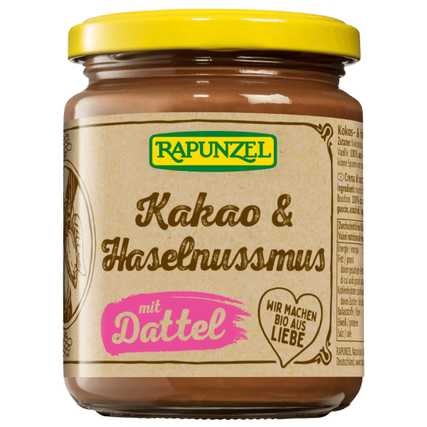 Rapunzel Bio Kakao &amp; Haselnussmus mit Dattel