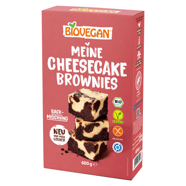 Biovegan Bio Meine Cheesecake Brownies
