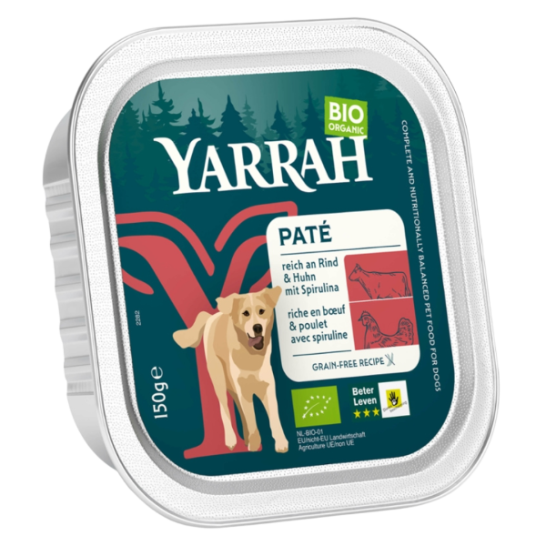Yarrah Bio Hundefutter Huhn und Rind mit Spirulina