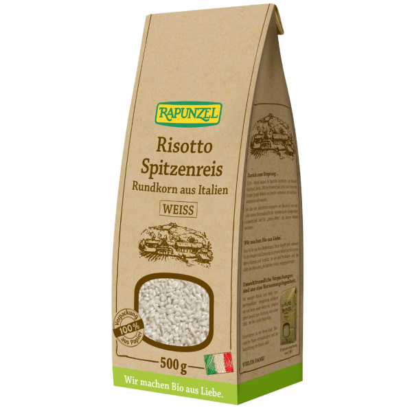 Rapunzel Bio Risotto Rundkorn Spitzenreis &#039;Ribe&#039; weiß MHD