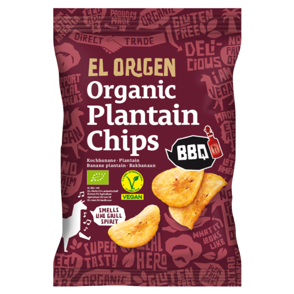 el Origen Bio Kochbananen Chips BBQ