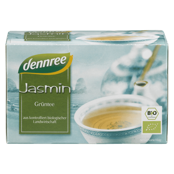 dennree Bio Jasmin Grüntee, Teebeutel