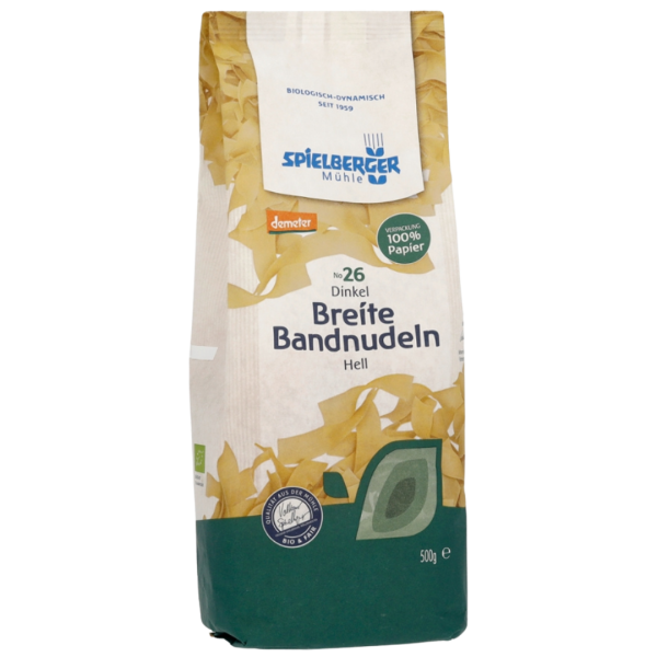 Spielberger Bio Breite Dinkel-Bandnudeln