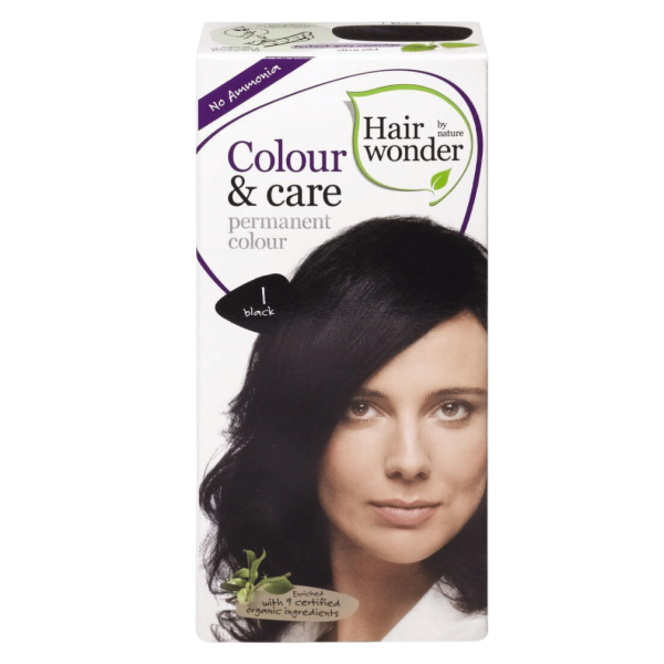 Hairwonder Farbe &amp; Pflege Schwarz 1