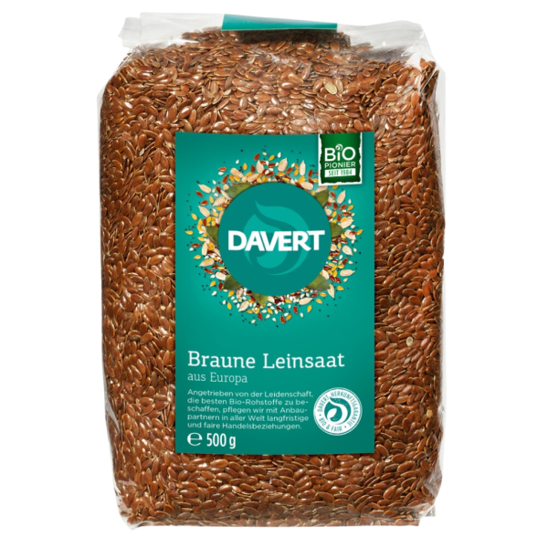 Davert Bio Leinsaat braun