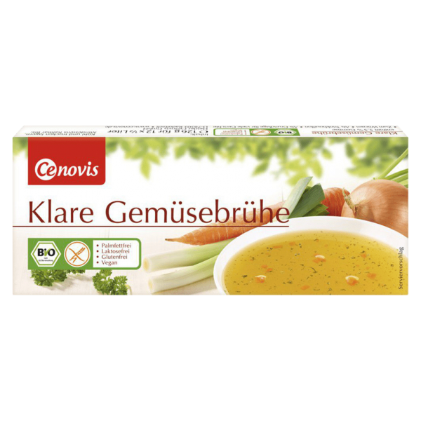 Cenovis Bio Klare Gemüsebrühe, 12 Würfel