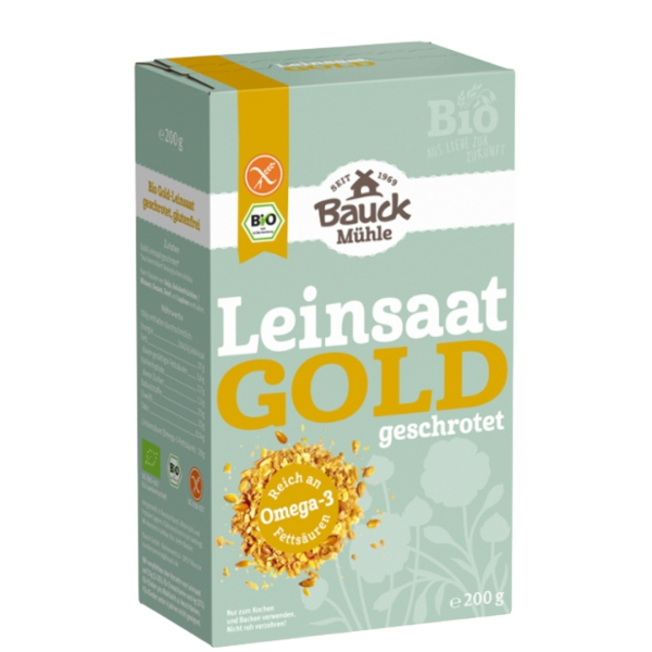 Bauckhof Bio Gold-Leinsaat, geschrotet