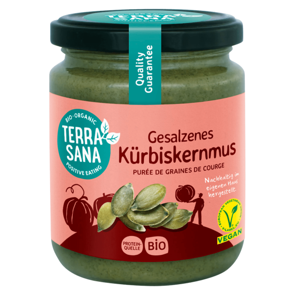 TerraSana Bio Kürbiskernmus mit Steinsalz