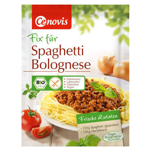 Cenovis Bio Fix für Spaghetti Bolognese
