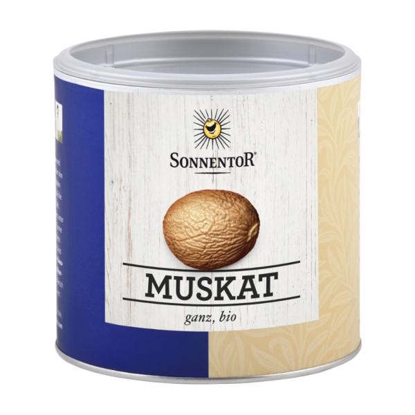 Sonnentor Bio Muskatnuss ganz, 300 g, Gastrodose klein
