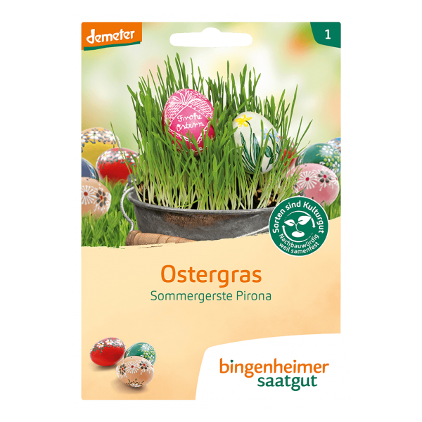 Bingenheimer Saatgut Bio Ostergras, Sommergerste Pirona