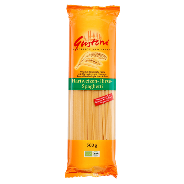 Gustoni Bio Hartweizen-Hirse-Spaghetti 500g