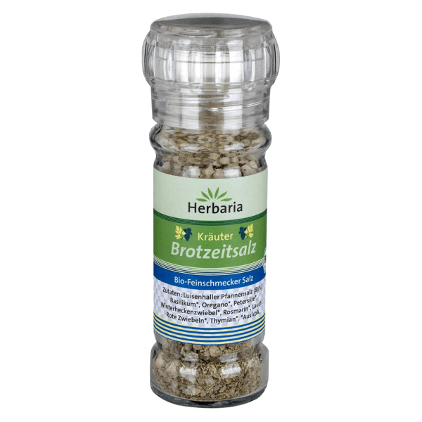 Herbaria Bio Kräuter Brotzeitsalz Mühle, 75g