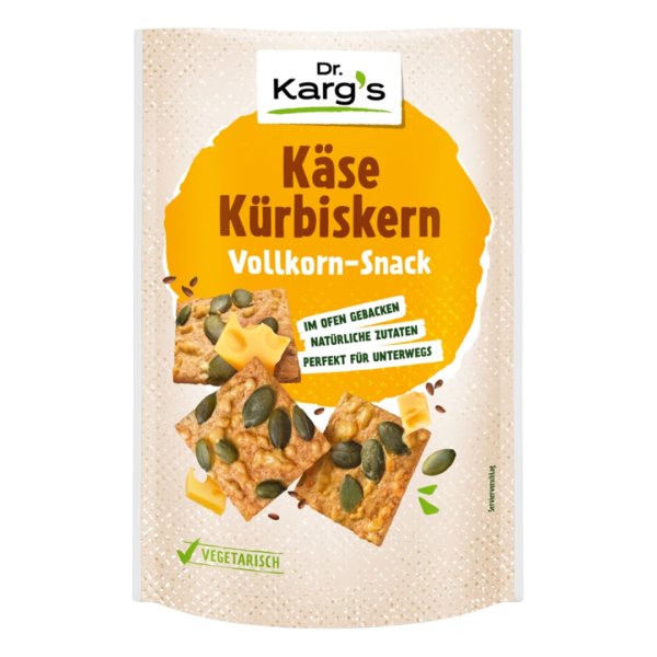 DR. KARG&#039;S Bio Knäcke Snack Käse Kürbiskern