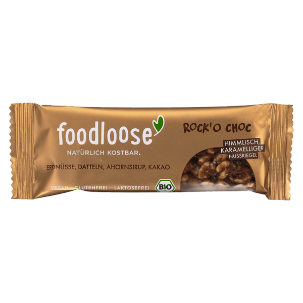 foodloose Bio Nussriegel Erdnuss Schoko