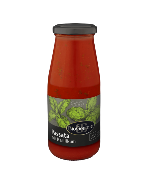 BioGourmet Bio Passata mit Basilikum, 410g
