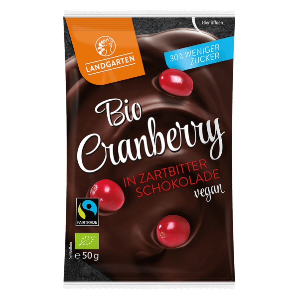 Landgarten Bio Cranberry in Zartbitter Schokolade