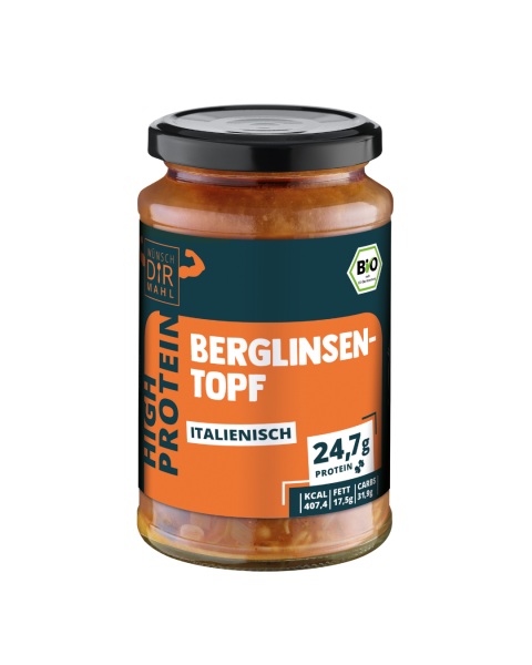 Wünsch Dir Mahl Bio Berglinsentopf italienisch, proteinreich