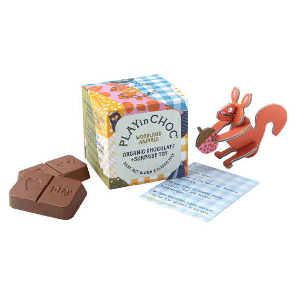 PLAYinCHOC Bio Überraschungswürfel Waldtiere