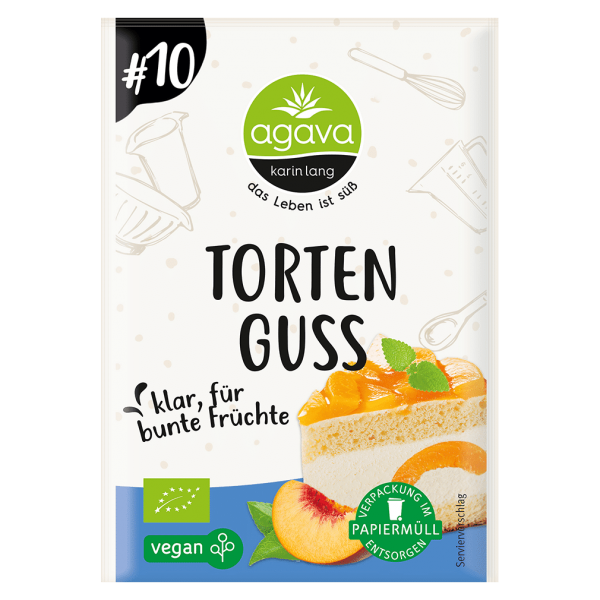 agava Bio Tortenguss, klar MHD 04.10.2023