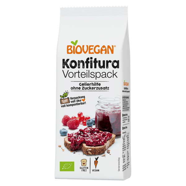 Biovegan Bio Geliermittel Konfitura ohne Zuckerzusatz, 22g