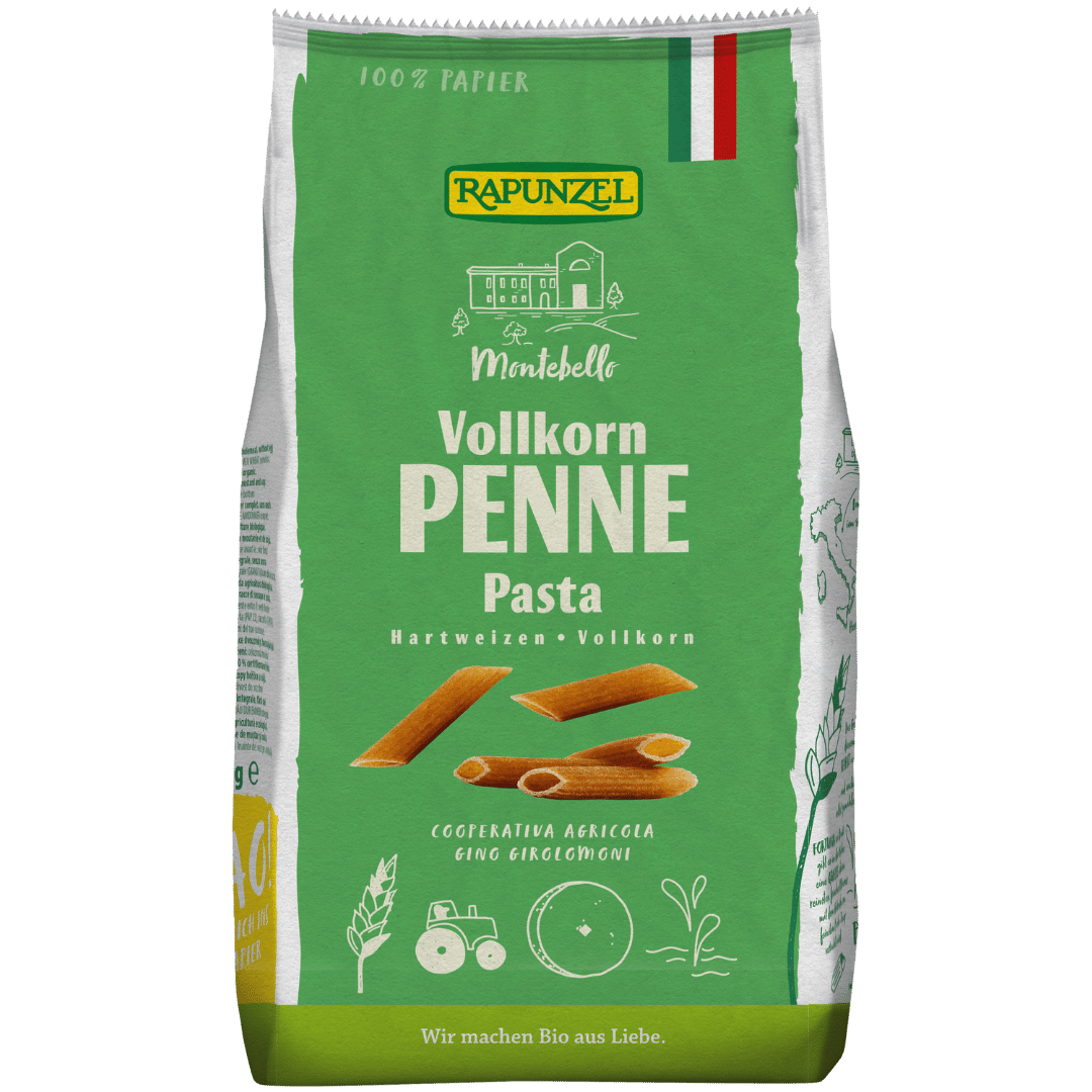 Bio Penne Vollkorn von Rapunzel bei greenist.de