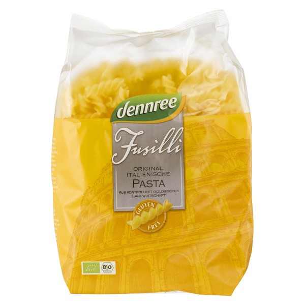 dennree Bio Fusilli aus Mais- und Reismehl, glutenfrei