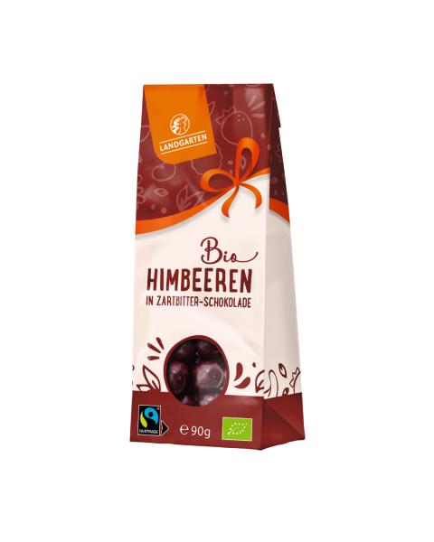 Landgarten Bio Himbeeren in Zartbitter-Schokolade