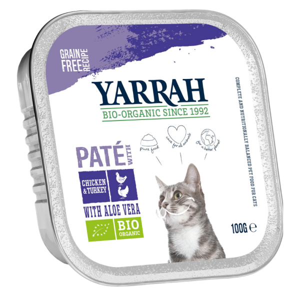 Yarrah Bio Katzenfutter Paté Truthahn