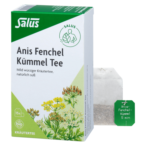 Salus Bio Anis Fenchel Kümmel Tee, 15 Teebeutel