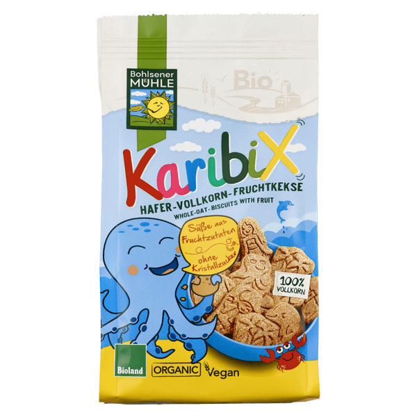 Bohlsener Mühle Bio Karibix Hafer Vollkorn Fruchtkekse