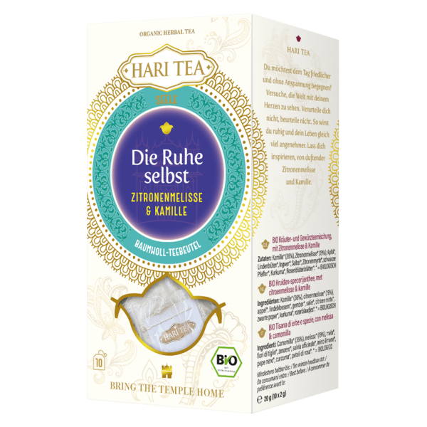 Hari Tea Bio Die Ruhe selbst Zitronenmelisse &amp; Kamille