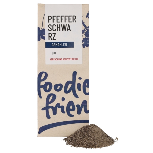 foodie &amp; friends Bio Pfeffer schwarz gemahlen