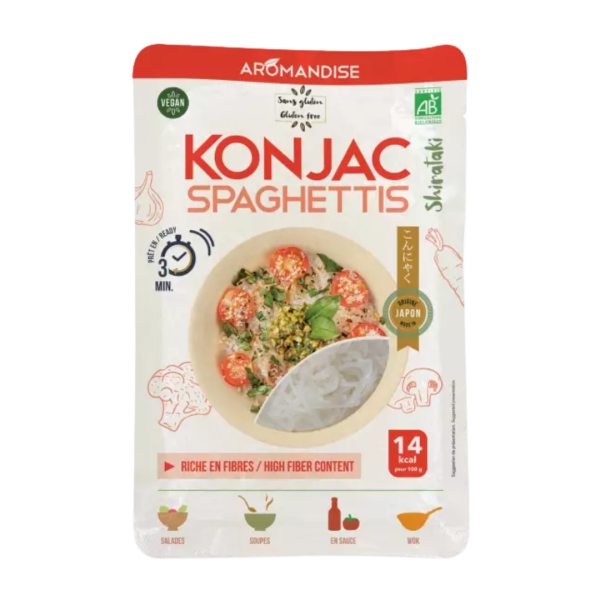 AROMANDISE Bio Konjak-Spaghetti und Reis