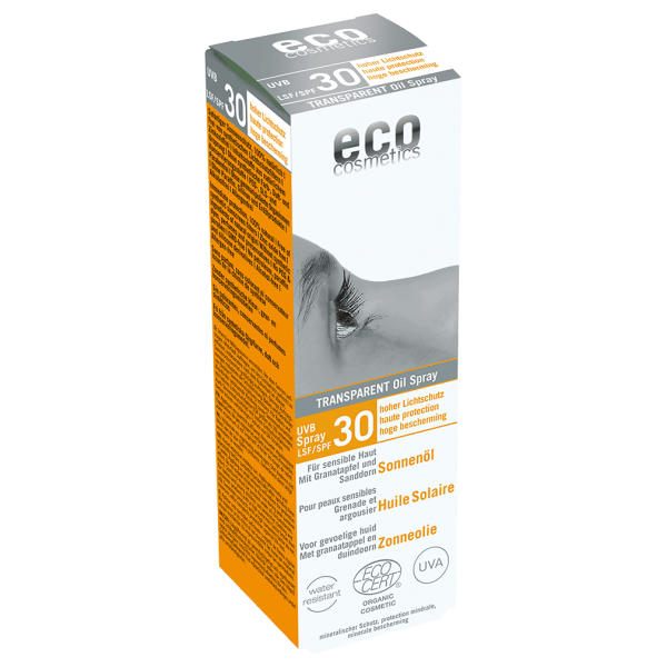 Eco Cosmetics Sonnenöl LSF 30 transparent, 50 ml Sprayflasche