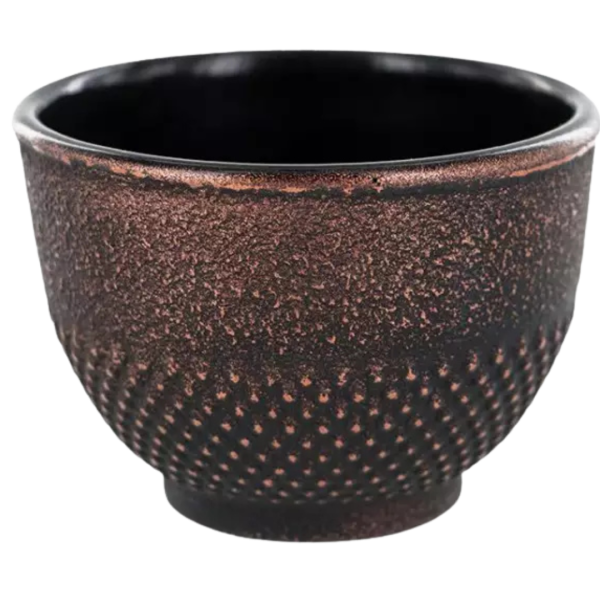 AROMANDISE Gusseiserne Tasse - Schwarze Bronze