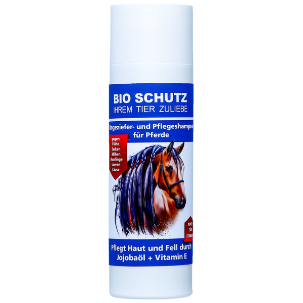 BIO SCHUTZ Ungeziefer- und Pflegeshampoo für Pferde