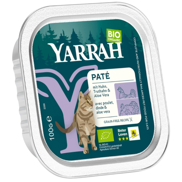 Yarrah Bio Katzenfutter Paté Truthahn